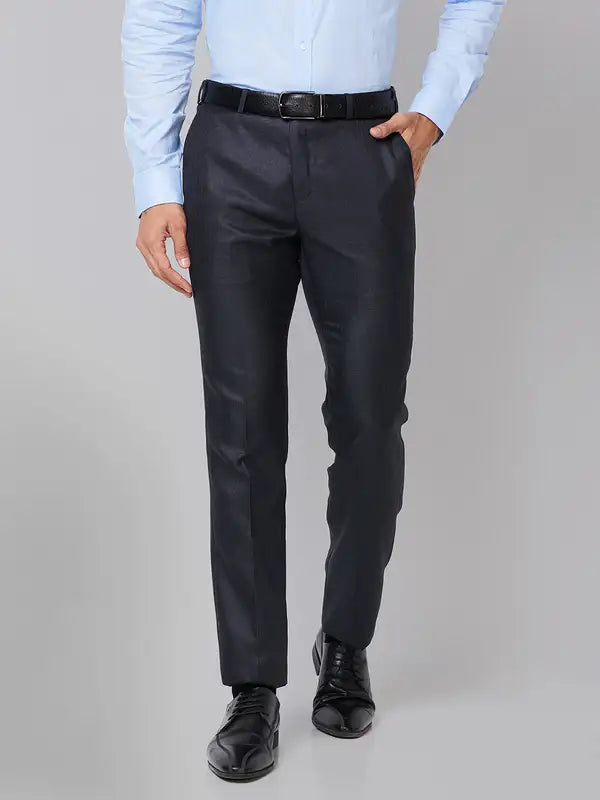 Men Slim Fit Brown Trouser
