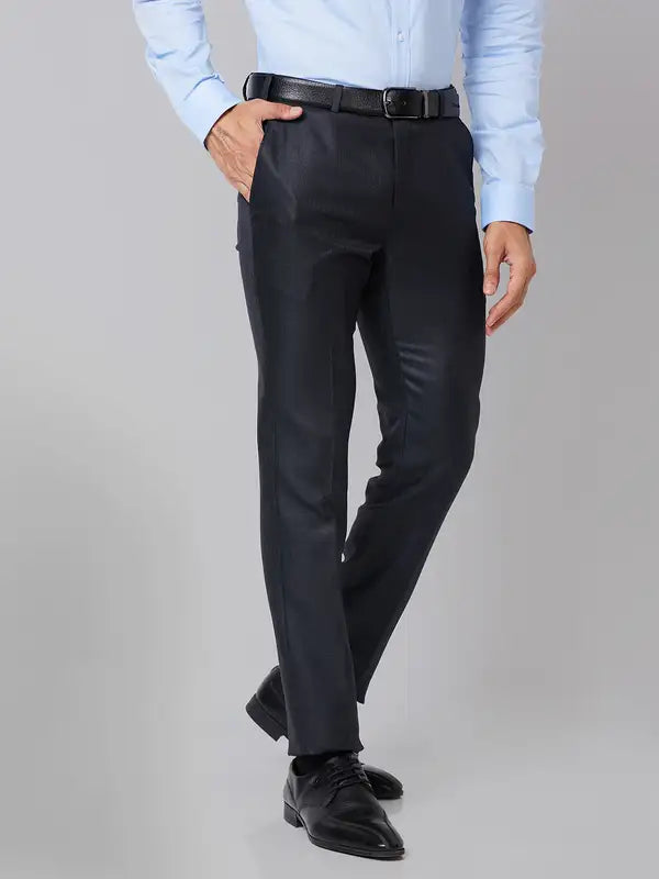 Men Slim Fit Brown Trouser