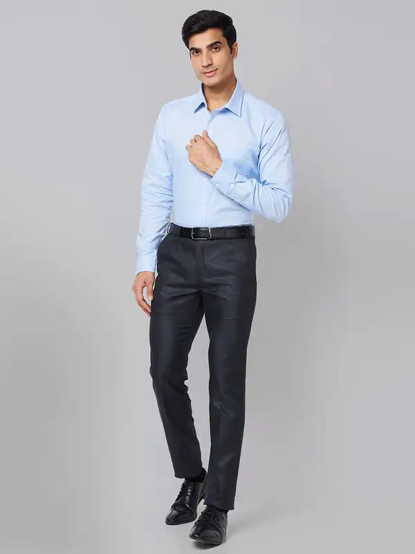 Men Slim Fit Brown Trouser