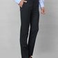 Raymond Men Grey Solid Slim Fit Polyester Blend Trousers