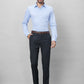 Raymond Men Grey Solid Slim Fit Polyester Blend Trousers