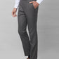 Raymond Men Grey Structure Slim Fit Polyester Blend Trousers