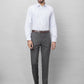 Raymond Men Grey Structure Slim Fit Polyester Blend Trousers