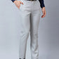 Raymond Men Fawn Structure Slim Fit Polyester Blend Trousers