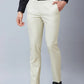 Raymond Men Fawn Structure Slim Fit Polyester Blend Trousers