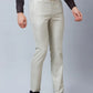 Raymond Men Grey Structure Slim Fit Polyester Blend Trousers