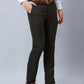 Raymond Men Blue Structure Slim Fit Polyester Blend Trousers