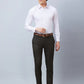 Raymond Men Blue Structure Slim Fit Polyester Blend Trousers
