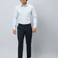 Raymond Men Black Structure Slim Fit Polyester Blend Trousers