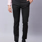 Raymond Men Grey Structure Slim Fit Polyester Blend Trousers