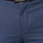 Raymond Men Grey Checks Slim Fit Polyester Blend Trouser