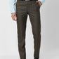 Raymond Men Blue Checks Slim Fit Polyester Blend Trouser