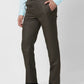 Raymond Men Blue Checks Slim Fit Polyester Blend Trouser