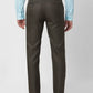 Raymond Men Blue Checks Slim Fit Polyester Blend Trouser