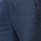 Raymond Men Grey Checks Slim Fit Polyester Blend Trouser