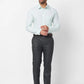 Raymond Men Black Structure Slim Fit Polyester Blend Trouser