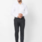 Raymond Men Grey Checks Slim Fit Polyester Blend Trouser