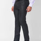 Raymond Men Black Structure Slim Fit Polyester Blend Trouser