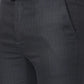 Raymond Men Black Structure Slim Fit Polyester Blend Trouser