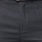 Raymond Men Black Structure Slim Fit Polyester Blend Trouser