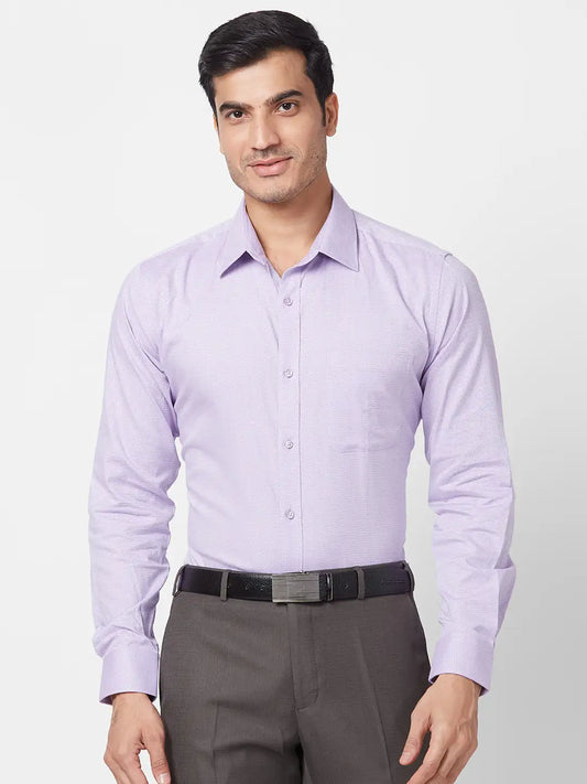 Raymond Men Brown Structure Slim Fit Polyester Blend Trouser