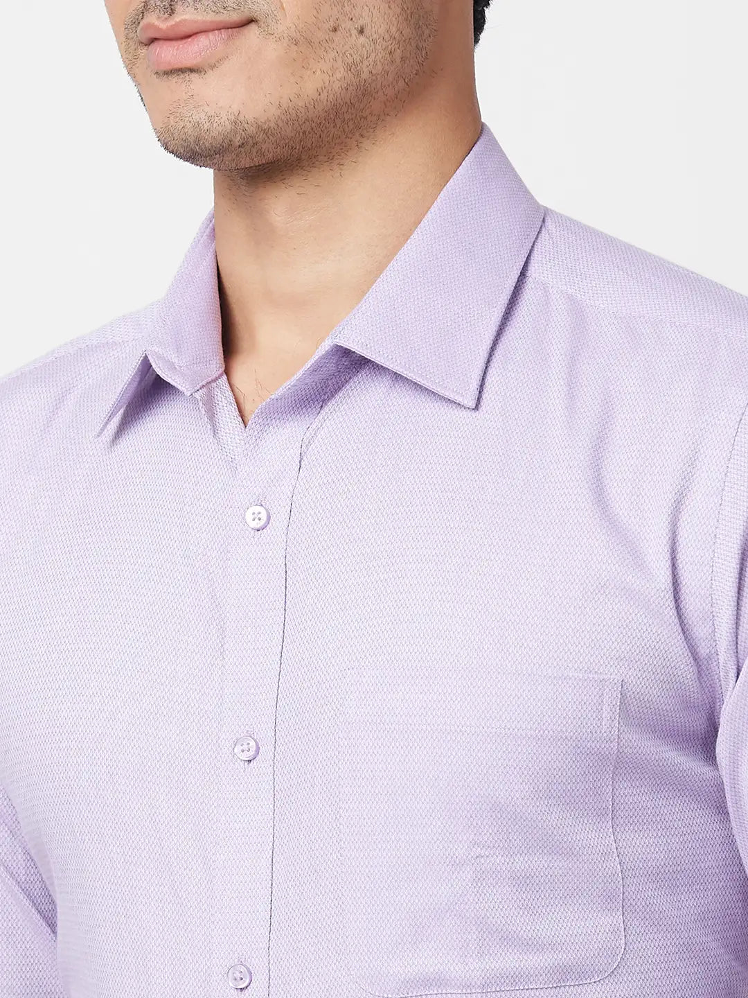 Raymond Men Brown Structure Slim Fit Polyester Blend Trouser