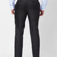 Raymond Men Blue Structure Slim Fit Polyester Blend Trouser