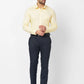 Raymond Men Fawn Structure Slim Fit Polyester Blend Trouser