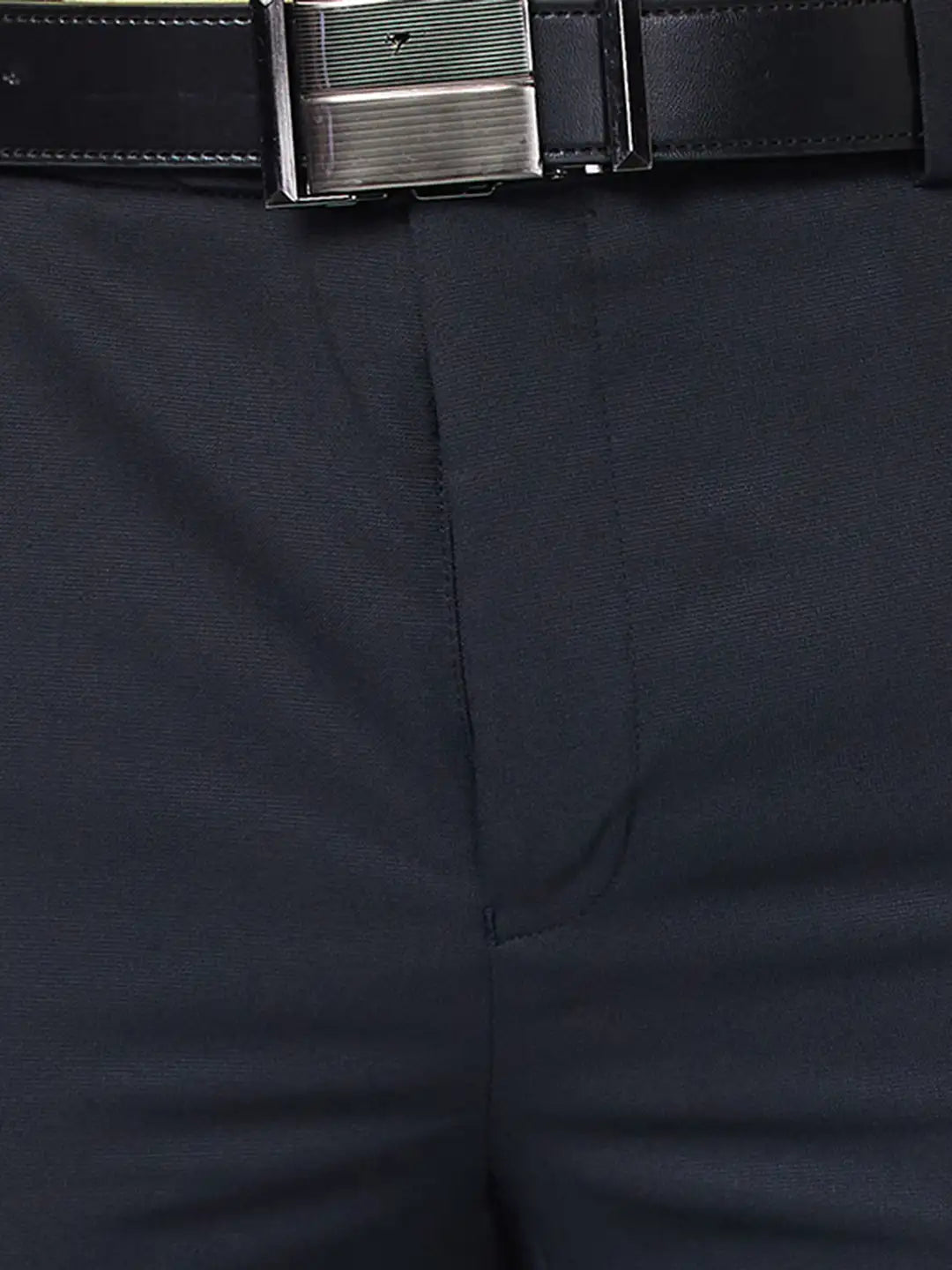 Raymond Men Fawn Structure Slim Fit Polyester Blend Trouser