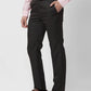 Raymond Men Grey Structure Slim Fit Polyester Blend Trouser