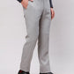 Raymond Men Grey Structure Slim Fit Polyester Blend Trouser