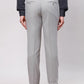 Raymond Men Grey Structure Slim Fit Polyester Blend Trouser
