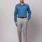 Raymond Men Grey Slim Fit Structure Polyester Trousers