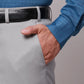 Raymond Men Grey Slim Fit Structure Polyester Trousers