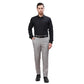 Raymond Men Black Structure Slim Fit Polyester Blend Trouser