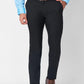 Raymond Men Black Structure Slim Fit Polyester Blend Trouser