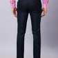 Raymond Men Blue Solid Slim Fit Polyester Blend Trousers
