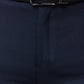 Raymond Men Blue Solid Slim Fit Polyester Blend Trousers