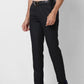 Raymond Men Blue Solid Slim Fit Polyester Blend Trouser
