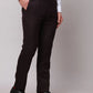 Raymond Men Black Slim Fit Checks Polyester Trousers