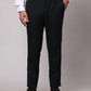 Raymond Men Blue Slim Fit Checks Polyester Trousers