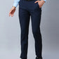 Raymond Men Brown Solid Slim Fit Polyester Blend Trousers