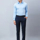Raymond Men Brown Solid Slim Fit Polyester Blend Trousers