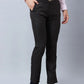 Raymond Men Blue Solid Slim Fit Polyester Blend Trousers