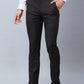 Raymond Men Blue Solid Slim Fit Polyester Blend Trousers