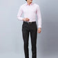 Raymond Men Blue Solid Slim Fit Polyester Blend Trousers