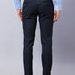 Raymond Men Black Solid Slim Fit Polyester Blend Trousers
