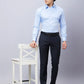 Raymond Men Black Solid Slim Fit Polyester Blend Trousers