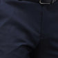 Raymond Men Black Solid Slim Fit Polyester Blend Trousers