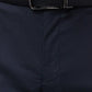 Raymond Men Black Solid Slim Fit Polyester Blend Trousers